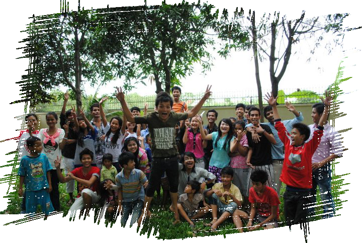 Some of the children living at NFC.